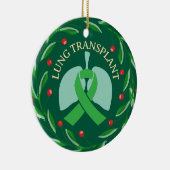 Lung Transplantat Empfänger Custom Christmas Keramik Ornament (Rechts)