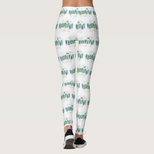 Lung Transplantat Empfänger Retro Style Leggings (Rückseite)