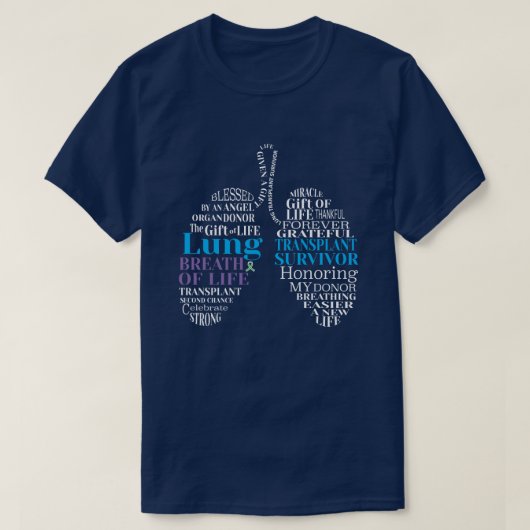Lung Transplantat Survivor T - Shirt (Design vorne)