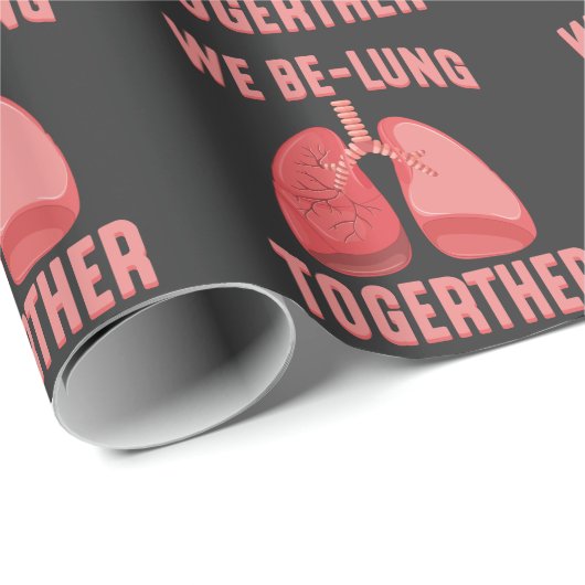 Lung Transplantation Operation Erholung bald gut Geschenkpapier (Rolleneckpunkt)