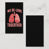 Lung Transplantation Operation Erholung bald gut Visitenkarte (Vorne/Hinten)