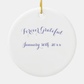 Lung Transplantation Wildblume Atmung Keramik Ornament (Hinten)