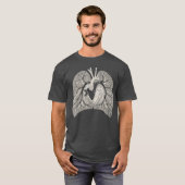 Lunge Anatomie Lungen Vintag T-Shirt (Vorne ganz)