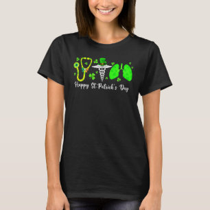 Lunge Atemnourstherapeut Happy St Patrick T-Shirt