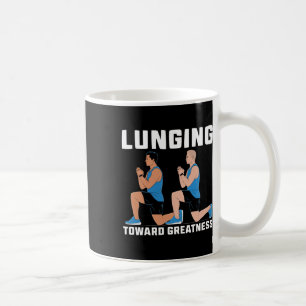 Lunge-Übung Bodybuilding Fitness Workout-Fitnessst Kaffeetasse