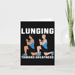 Lunge-Übung Bodybuilding Fitness Workout-Fitnessst Karte