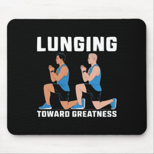 Lunge-Übung Bodybuilding Fitness Workout-Fitnessst Mousepad