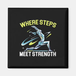 Lunge-Übung Bodybuilding Fitness Workout Gym 2 Magnet