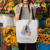 Lungen, atmen wie ein Baum, anpassbar Tasche