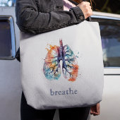 Lungen, atmen wie ein Baum, anpassbar Tasche