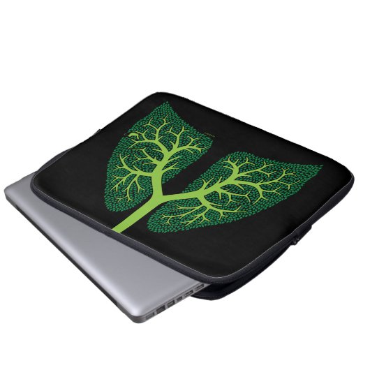 Lungen-Baum Laptopschutzhülle (Vorne Knopf)