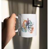 Lungen, die wie ein Baum atmen, anpassbar Kaffeetasse