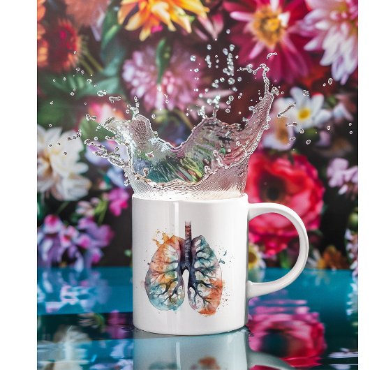 Lungen, die wie ein Baum atmen, anpassbar Kaffeetasse