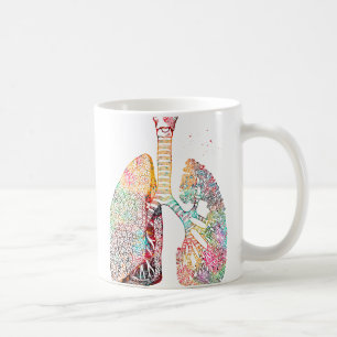 Lungen Kunst Kaffeetasse