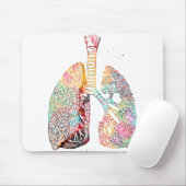 Lungen Kunst Mousepad (Mit Mouse)