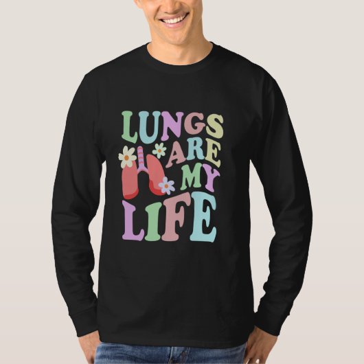 Lungen sind mein Leben als Atemtherapeut oder nur T-Shirt (Vorderseite)