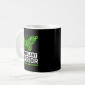 Lungen-Transplantations-Überlebender Kämpfer Lunge Kaffeetasse (Vorderseite Links)