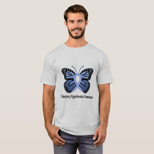 Lungenbluthochdruck-Bewusstsein T-Shirt (Vorne ganz)