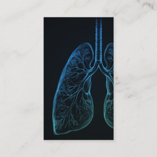 Lungenentzündung Arzt, einfach schwarz Visitenkarte (Vorderseite)
