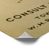 Lungenentzündung schlägt wie ein Mann, der Haie Vi Poster (Ecke)