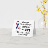 Lungenfibrose Awareness-Card Karte (Gelbe Blume)