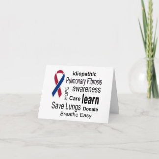 Lungenfibrose Awareness-Card Karte