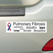 Lungenfibrosen-Bewusstseins-Autoaufkleber Autoaufkleber (Auf Auto)