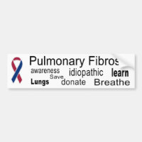 Lungenfibrosen-Bewusstseins-Autoaufkleber