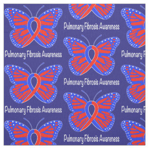Lungenfibrosen-Bewusstseins-Schmetterling Stoff