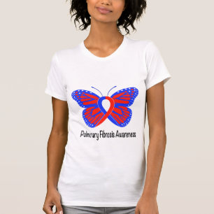 Lungenfibrosen-Bewusstseins-Schmetterling T-Shirt