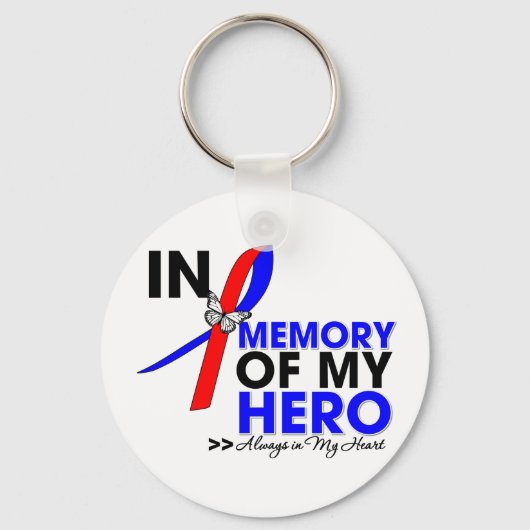 Lungenfibrosetribut im Gedenken an meinen Helden Schlüsselanhänger (Vorderseite)