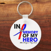 Lungenfibrosetribut im Gedenken an meinen Helden Schlüsselanhänger (Vorderseite)