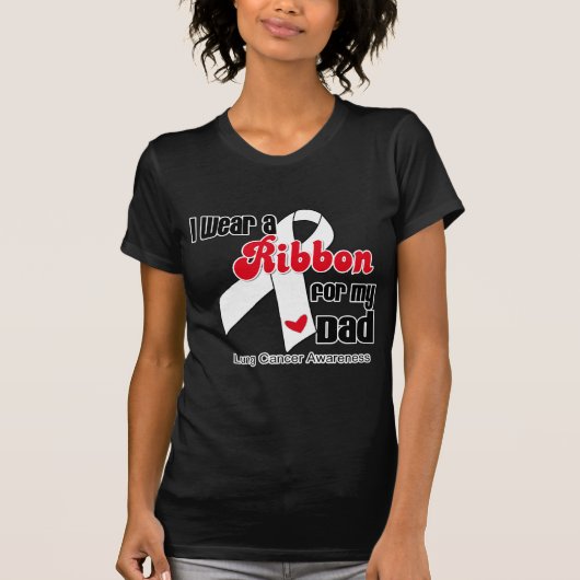 Lungenkrebs-Band (Vati) T-Shirt (Vorderseite)