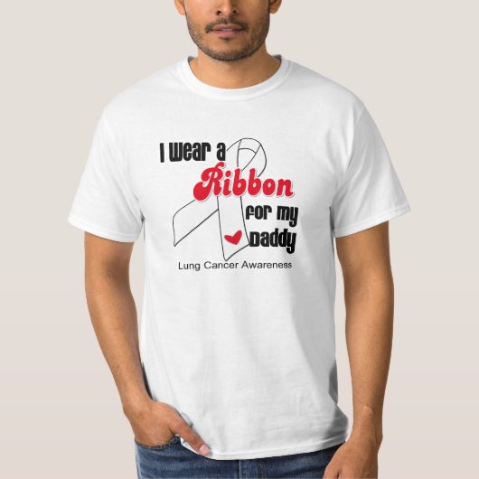 Lungenkrebs-Band (Vati) T-Shirt (Vorderseite)