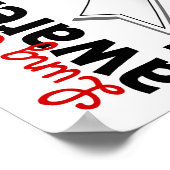 Lungenkrebs-Bewusstsein 5 Poster (Ecke)