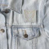 Lungenkrebs-Bewusstsein Angel Ribbon Art Button (Beispiel)