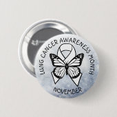 Lungenkrebs-Bewusstsein MOnth November Schaltfläch Button (Vorne & Hinten)