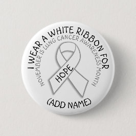 Lungenkrebs-Bewusstsein MOnth November Schaltfläch Button