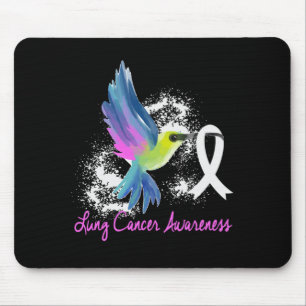 Lungenkrebs-Bewusstsein Pearl Ribbon Mousepad