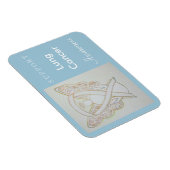 Lungenkrebs Bewusstsein Ribbon Angel Custom Magnet (Rechte Seite)