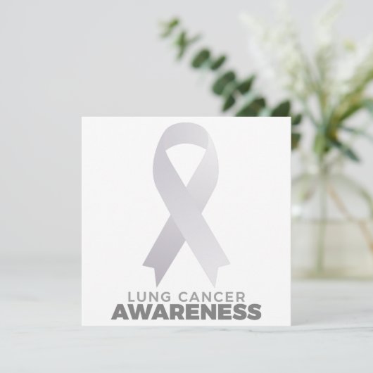 Lungenkrebs-Bewusstsein Save The Date (Stehend Vorderseite)