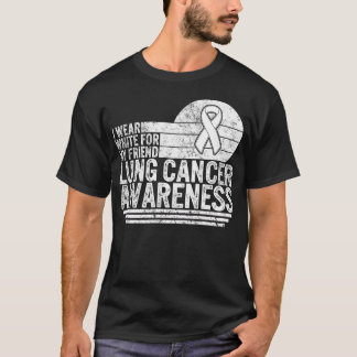 Lungenkrebs-Bewusstsein Shirt, ich trage Weiß für T-Shirt