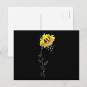 Lungenkrebs Bewusstsein Sonnenblume Einladungspostkarte (Vorne/Hinten)