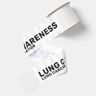 Lungenkrebs-Bewusstseins-Musterband Ripsband