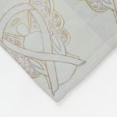 Lungenkrebs-Bewusstseinsband Fleece Blankets (Ecke)