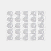 Lungenkrebs-Bewusstseinsband Fleece Blankets (Vorderseite (Horizontal))