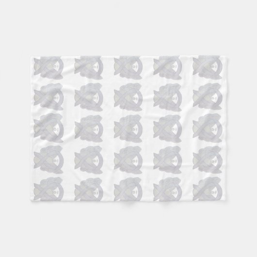 Lungenkrebs-Bewusstseinsband Fleece Blankets (Vorderseite (Horizontal))