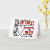 Lungenkrebs-Bewusstseinsmonat Ribbon I2.2 Karte (Gelbe Blume)