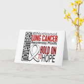 Lungenkrebs-Bewusstseinsmonat Ribbon I2.4 Karte (Gelbe Blume)