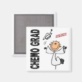 Lungenkrebs CHEMO GRAD 1 Magnet (Vorderseite/Rückseite)